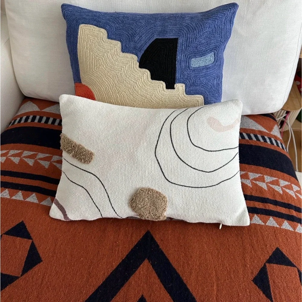 Boho Patterned Throw Pillow - Picture 4 of 4